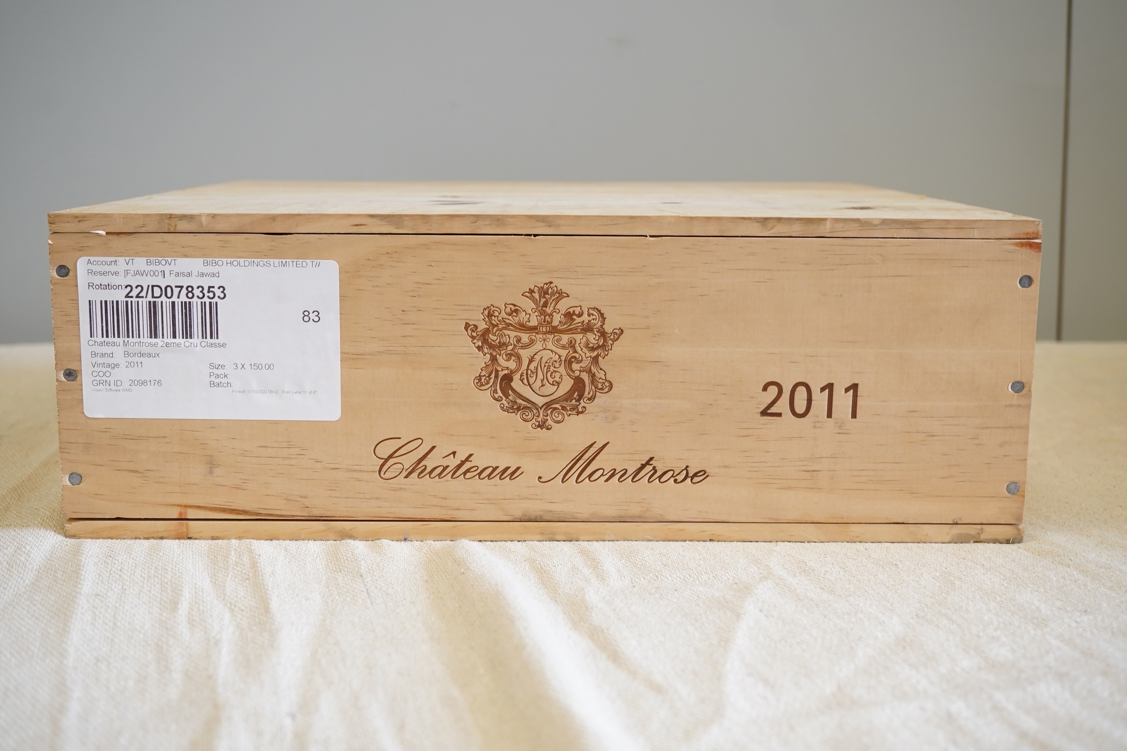 Château Montrose, 2011